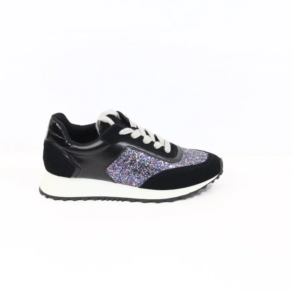 Steve Madden Sneakers New sz 7.5 Women Glitter Fashion Shoes Mabyl